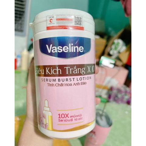 Vaseline White Body Cream 10x Pink 500gr