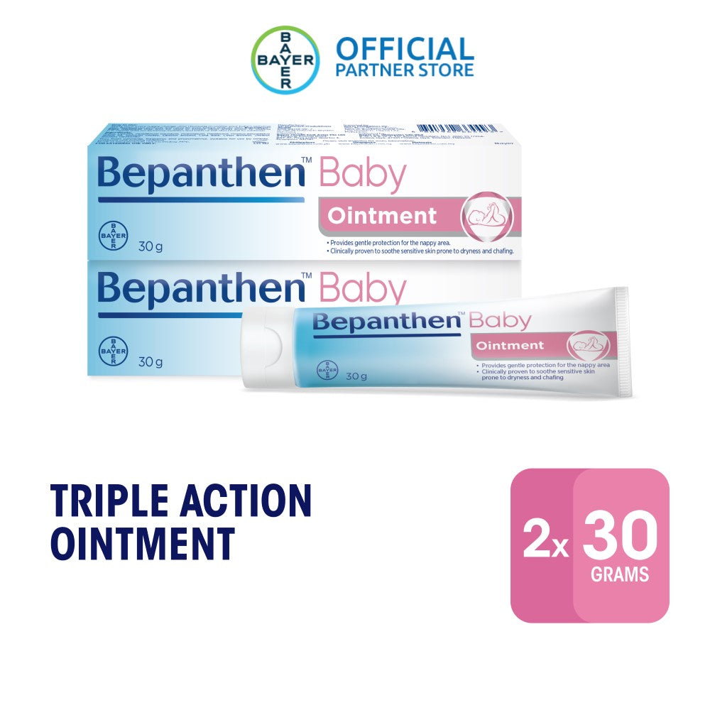 BEPANTHEN OINTMENT 100G ( TRIPLE ACTION / DUAL ACTION FORMULA ) FREE BEPANTHEN OINTMENT 3.5G DUAL ACTION FORMULA