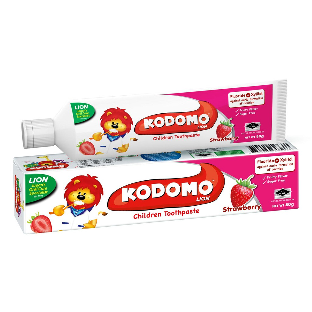 KODOMO Lion Toothpaste - Strawberry (80g)