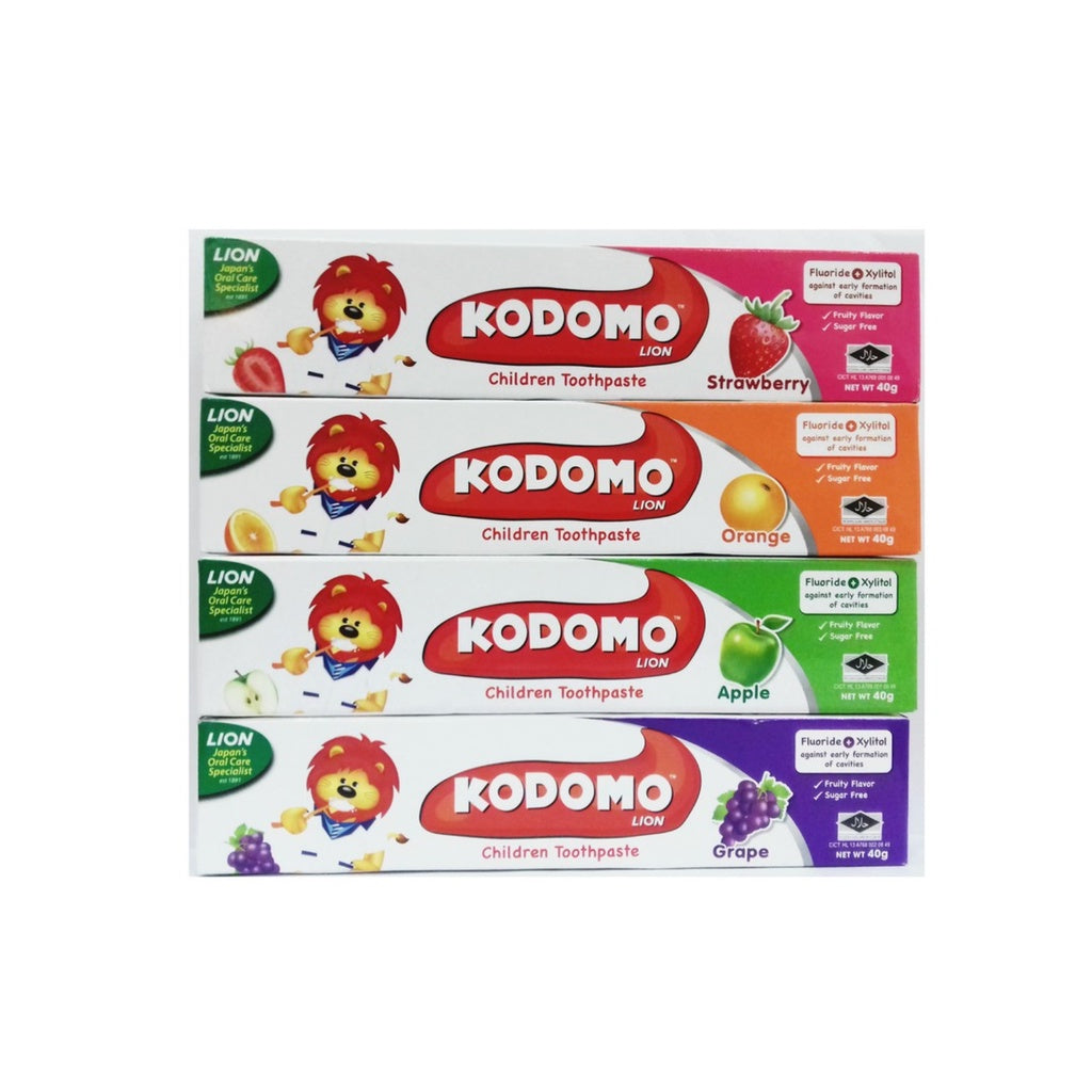 KODOMO LION CHILDREN TOOTHPASTE (APPLE,ORANGE,GRAPE,STRAWBERRY) 80GKODOMO LION CHILDREN TOOTHPASTE (APPLE,ORANGE,GRAPE,STRAWBERRY) 80g