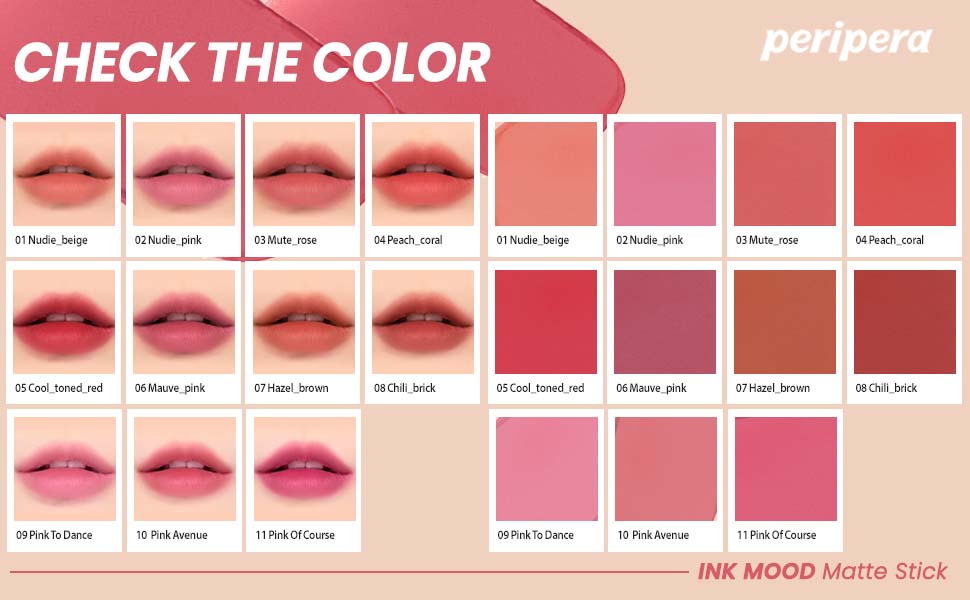 PERIPERA Ink Mood Matte Tint [12 Color To Choose]