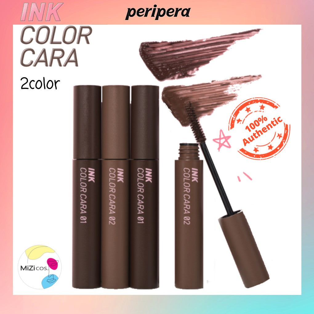 [PERIPERA] Ink Color Cara_NEW 2Color_Mascara(Black Espresso/Black Milk Tea Brown) 8g