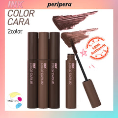 [PERIPERA] Ink Color Cara_NEW 2Color_Mascara(Black Espresso/Black Milk Tea Brown) 8g