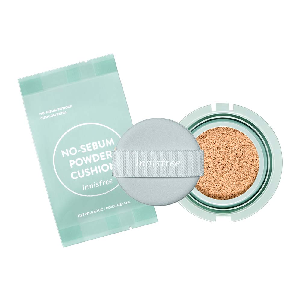 [INNISFREE] No-Sebum Powder Cushion 14g (SPF35/PA++)