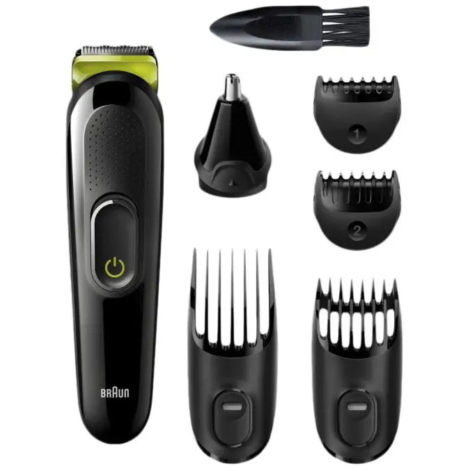 Braun MGK3221 6-in-1 All-in-one Trimmer 3 Beard Trimmer, Hair Clipper and Face Trimmer with Lifetime Sharp Blade