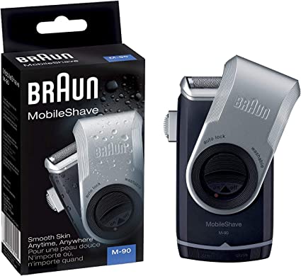 Braun PocketGo M90 MobileShave Portable Shaver, Travel Shaver [EU Edition]