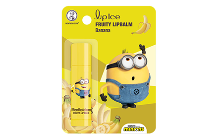 LipIce Fruity Lipbalm Lemon (Minions) 3.5g [Nourishing/ Moisturizing/ Hydration]