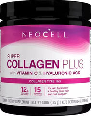 [Neocell] Super Collagen Plus with Vitamin C & Hyaluronic Acid Powder 15 Servings, 195 g
