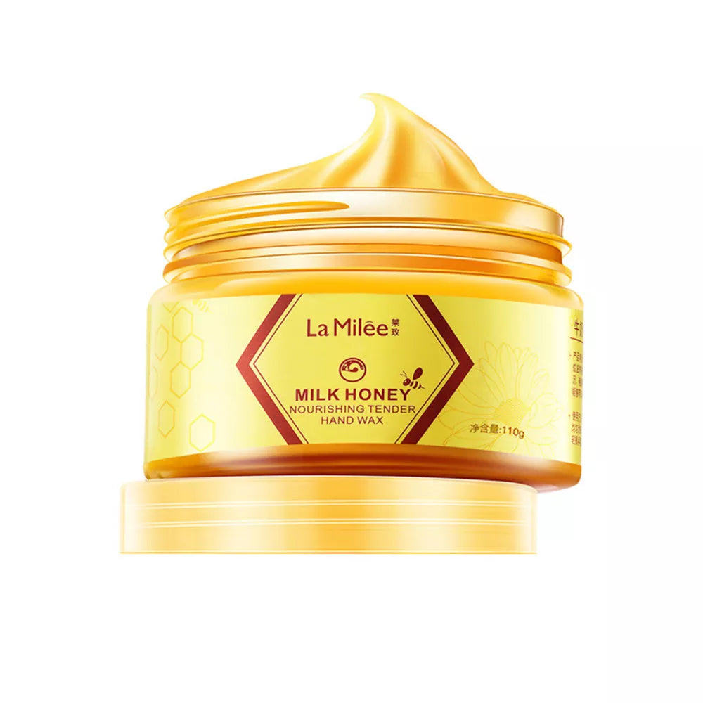 La Milee Hand Mask Hand Wax Milk Honey Moisturizing Whitening Skin Care Exfoliating Calluses Hands Care Cream MS61