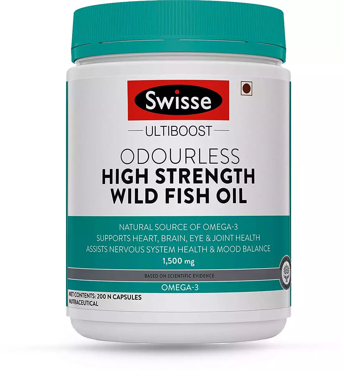 SWISSE Odourless Wild Fish Oil 1000mg 1g 500caps 400caps Omega-3 EPA & DHA Ultiboost