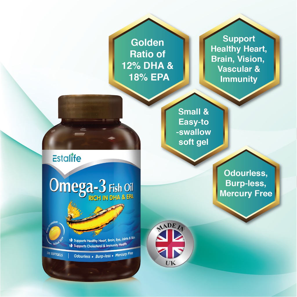 ESTALIFE Omega-3 Fish Oil 300s
