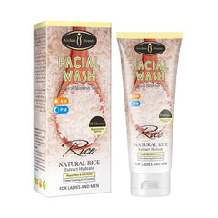 AicAuty Best Nourish Hydrate Face Wash Deep Cleansing Whitening Natural Rice Facial Wash