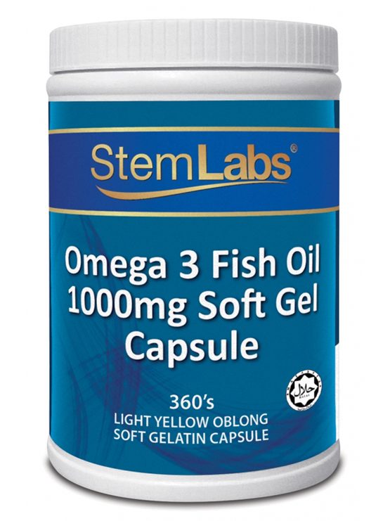 StemLabs Omega 3 Fish Oil (1000mg x 400 Capsules)