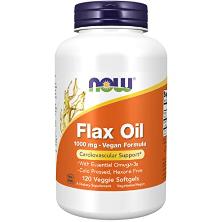 Foods, Flax Oil, 1,000 mg, 120 Veggie Softgels - omega-3 fatty acids for cardiovascular health
