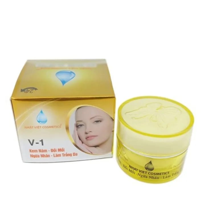 V1 Age Spot Cream, Anti-Wrinkle, Skin Whitening, Royal Jelly Black Pearl (8g) | Krim Bintik Umur V1, Anti-Kedutan, Pemutihan Kulit, Jeli Diraja Mutiara Hitam (8g)