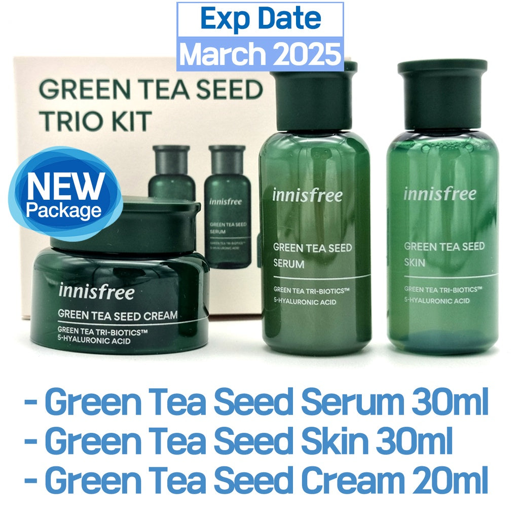 INNISFREE Green Tea Seed Skincare Trio Kit (Include 3 items)