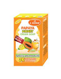 A Bonne Papaya Honey Cream Soap 90g
