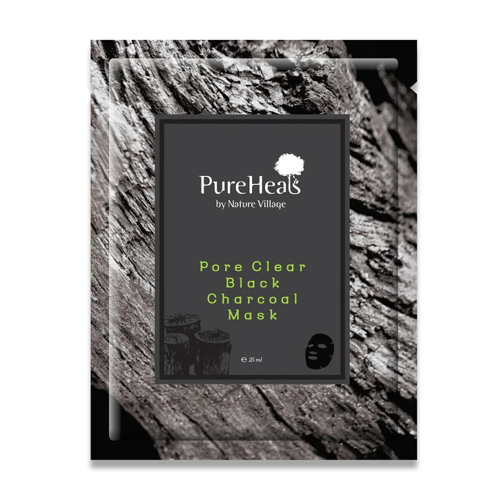 Pureheals Pore Clear Purifying Sheet Mask Black Charcoal 1pc