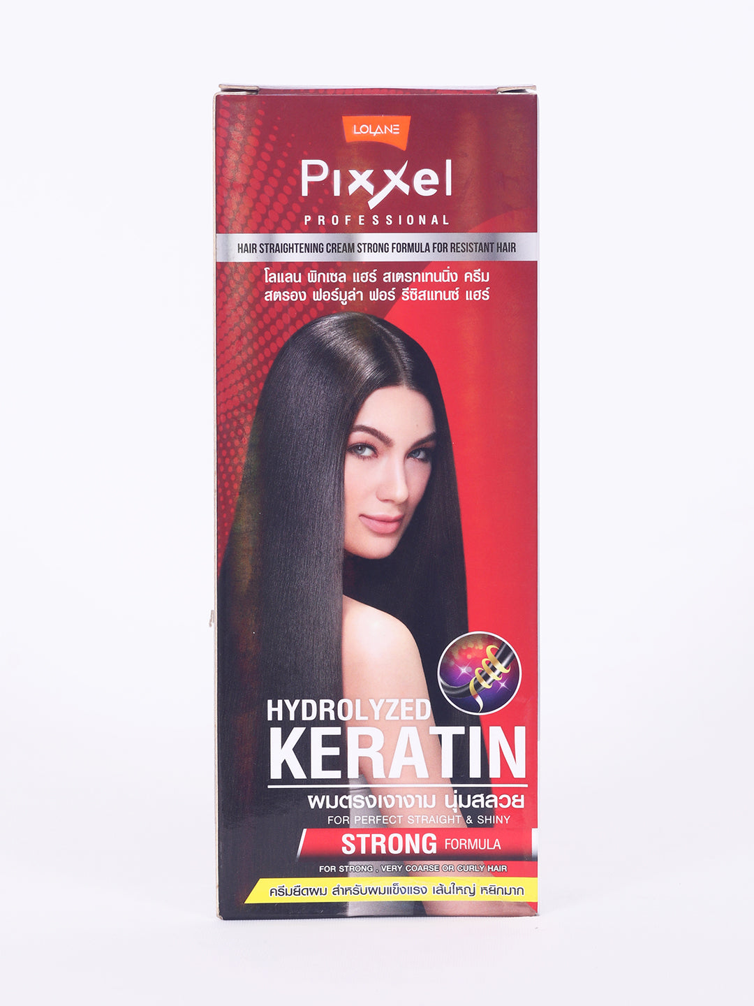 Lolane Pixxel Professional Hair Straightening Cream Strong Hydrolyzed Keratin
