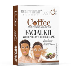 Beauty Relay London Coffee Brightening & Glowing Facial Kit With Peel Off Rubber Mask