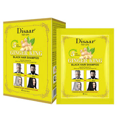 Disaar Hair Care Ginger King Black Hair Shampoo 25ml x 10pcs