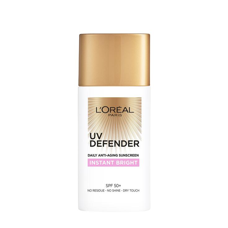 L'Oreal Paris UV Defender Instant Bright Daily Anti-Ageing Sunscreen SPF 50+ 50ml