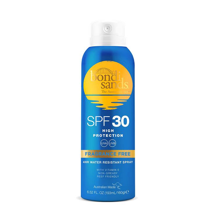 Bondi Sands SPF30 Aerosol Mist Spray Fragrance Free 160g