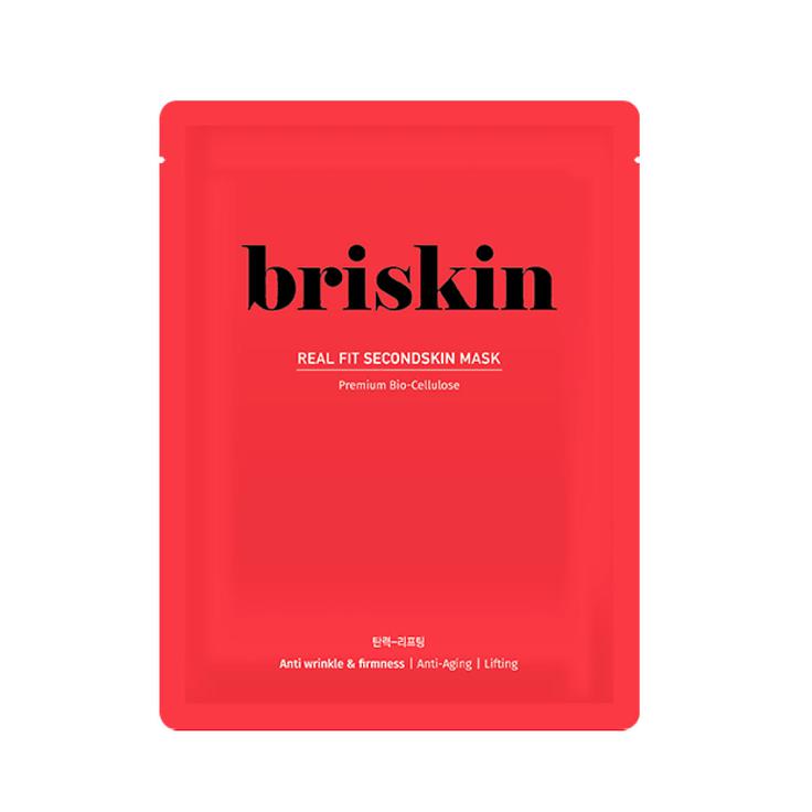 Briskin Real Fit Secondskin Sheet Mask Anti Wrinkle & Firmness 28g