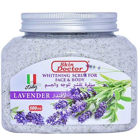 Skin Doctor Whitening Scrub For Face & Body Lavender 500ml