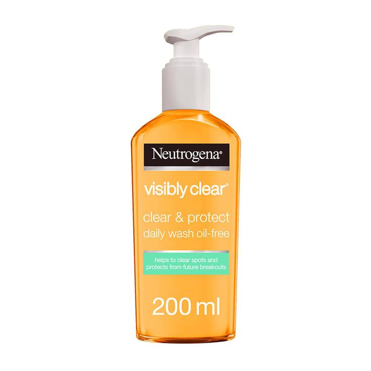 Neutrogena Visibly Clear Clear & Protect Daily Face Wash Oil-Free 200ml