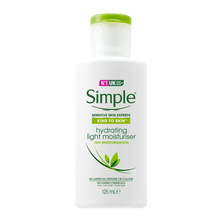 Simple Hydrating Light Face Moisturiser Cream 125ml