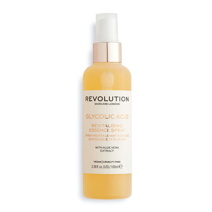 Revolution Skincare Revitalising Essence Hydrating Spray Glycolic Acid & Aloe Vera Extract 100ml