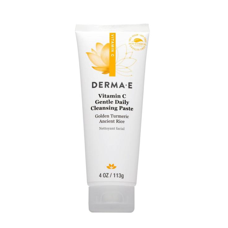 Derma E Vitamin C Gentle Daily Cleansing Paste Foam Cleanser & Clay Mask 113g