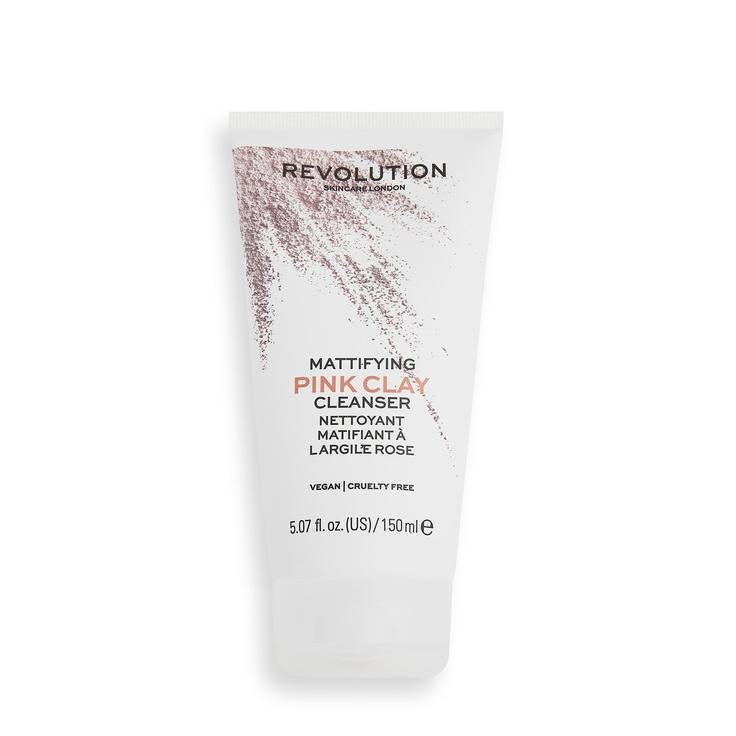 Revolution Skincare Mattifying Pink Clay Mud-to-Foam Cleanser 150ml