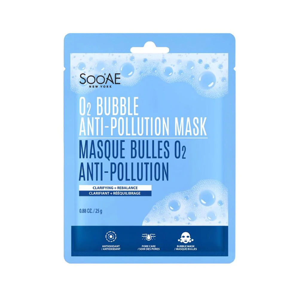 Soo'Ae O2 Bubble Anti-Pollution Rebalancing Sheet Mask 1pc