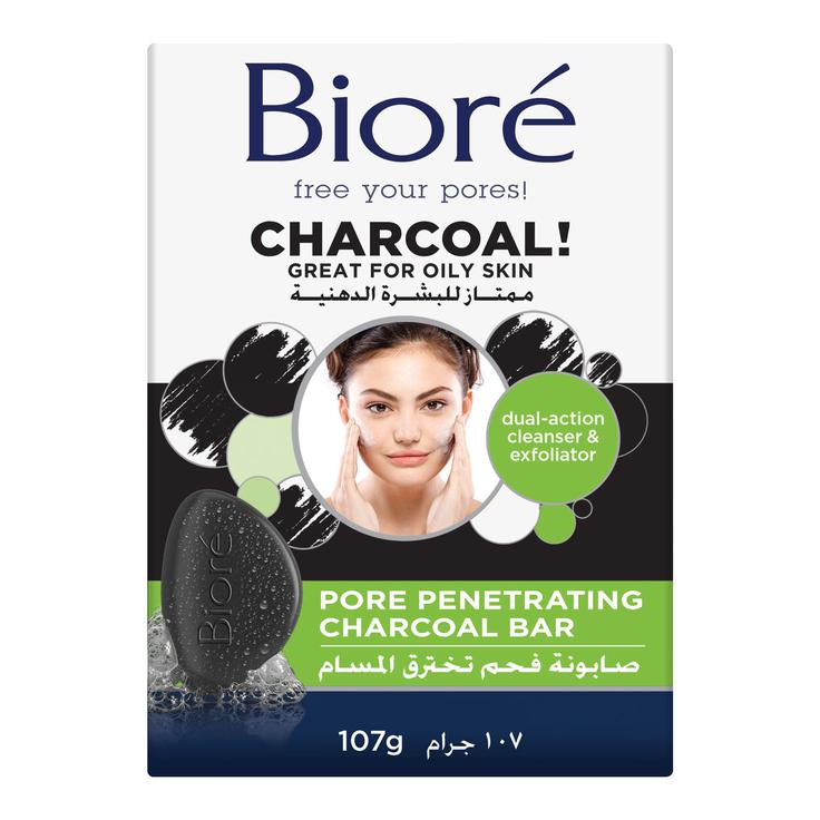 Biore Charcoal Pore Penetrating Soap Bar 107g