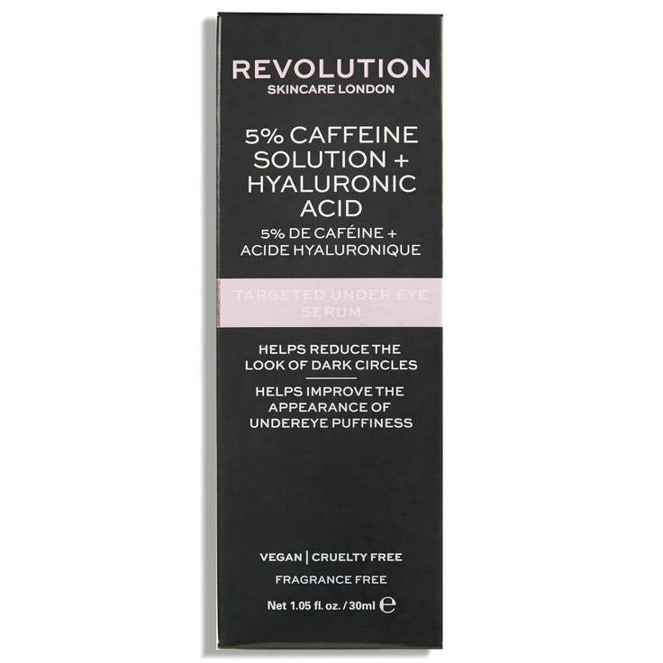 Revolution Skincare Targeted Under Eye Serum 5% Caffeine Solution + Hyaluronic Acid 30ml