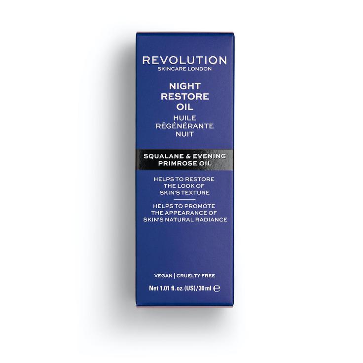 Revolution Skincare Night Restore Face Oil Squalane & Evening Primrose Oil 30ml