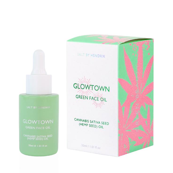 Salt by Hendrix Glow Town Green Face Oil ( Hemp Seed ) 30ml