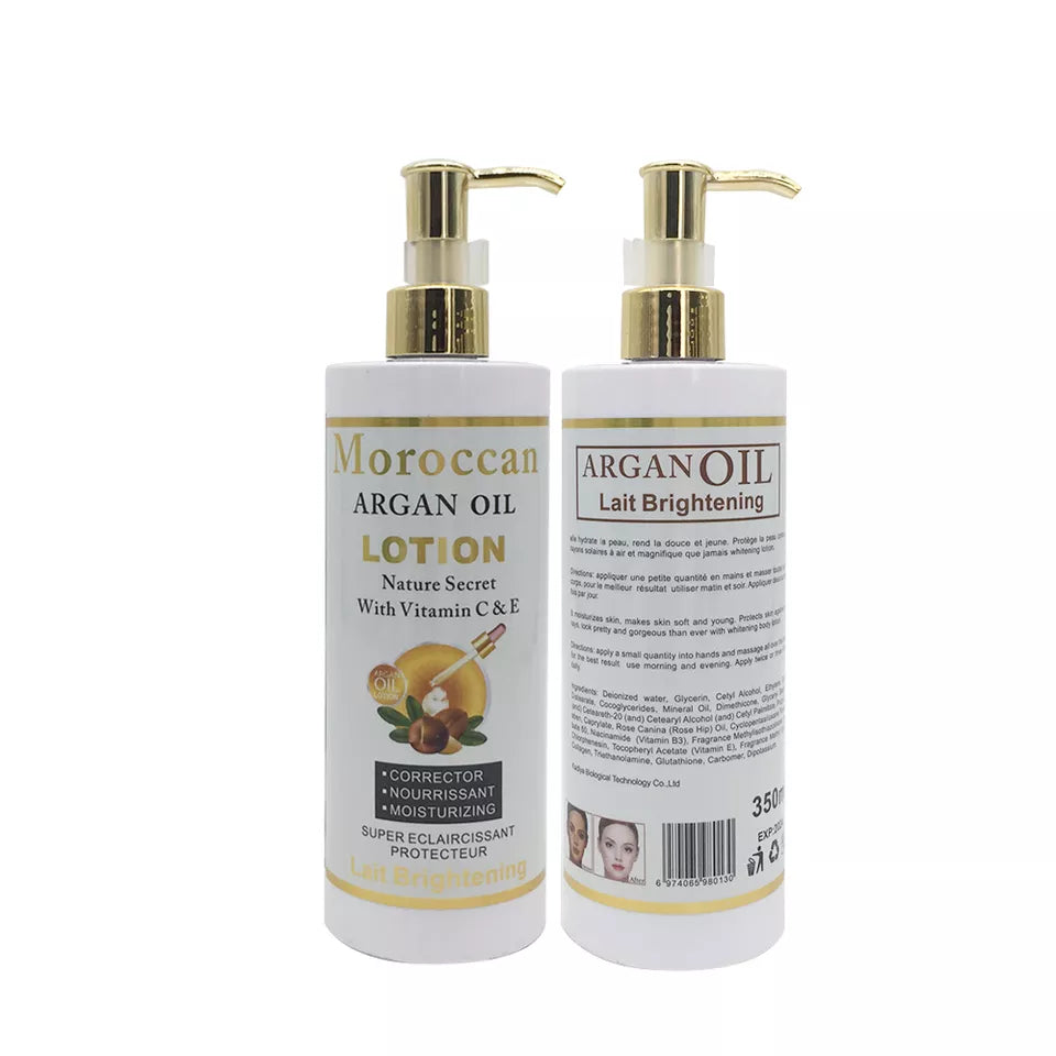 moroccan argan oil lightening body lotion 350ml
