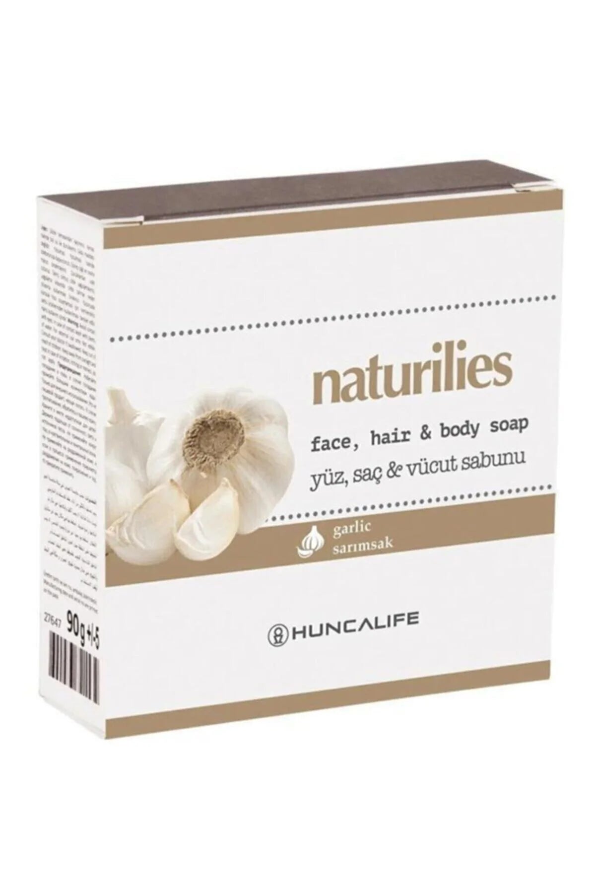 Huncalife Naturilies Gralic Face , Hair , & Body Soap 100g