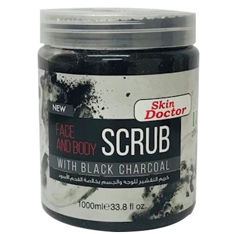 Skin Doctor Face And Body Scrub With Black Charcoal 1000ml