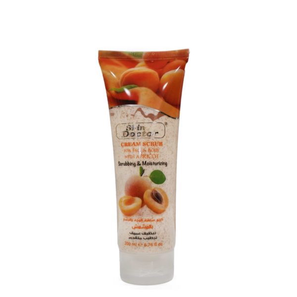 Skin Doctor Cream Scrub For Face & Body With Apricot 200ml