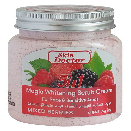 Skin Doctor 5IN1 Magic Whitening Scrub Cream Mixed Berries 330ml