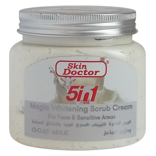 Skin Doctor 5IN1 Magic Whitening Scrub Cream Goat Milk 330ml