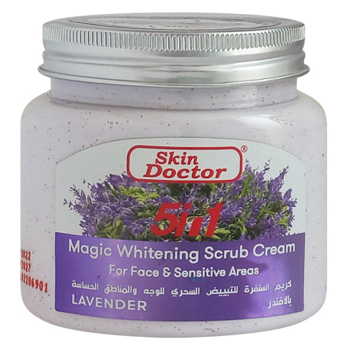 Skin Doctor 5IN1 Magic Whitening Scrub Cream Lavender 330ml
