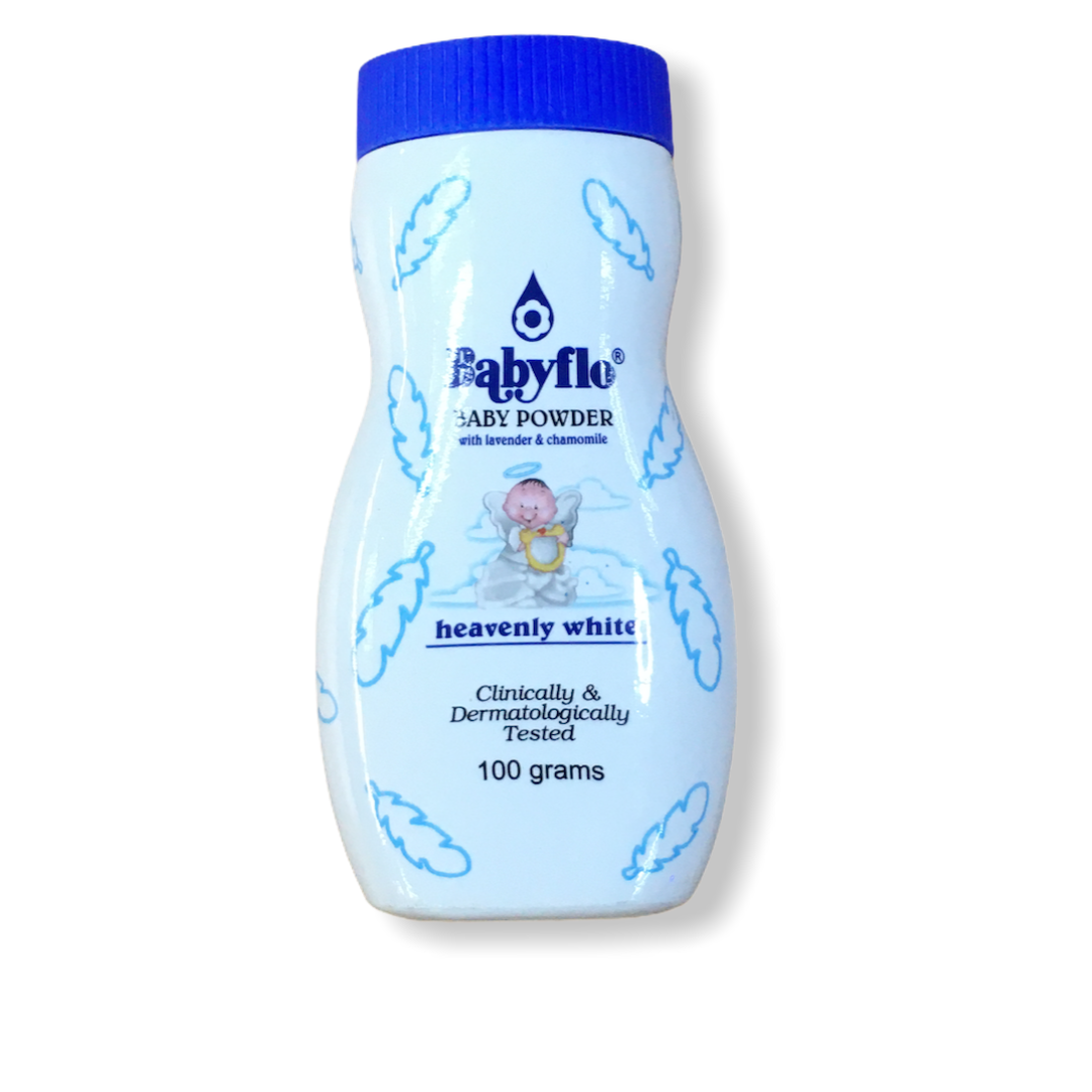 Babyflo Baby Powder Heavenly White 100gm