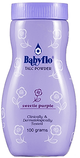 Babyflo Talc Powder Sweetie Purple 100gm