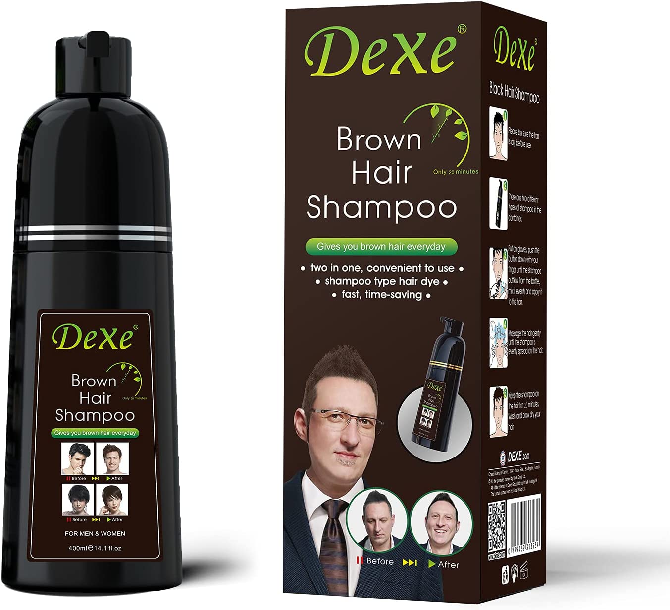 Dexe Brown Hair Shampoo 400ml