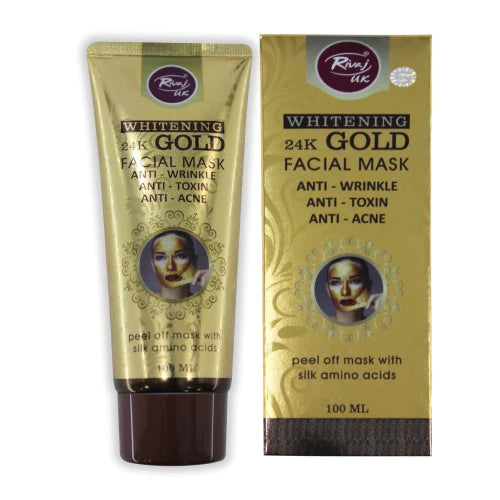 Rivaj UK Whitening 24K Gold Facial Mask 100ml